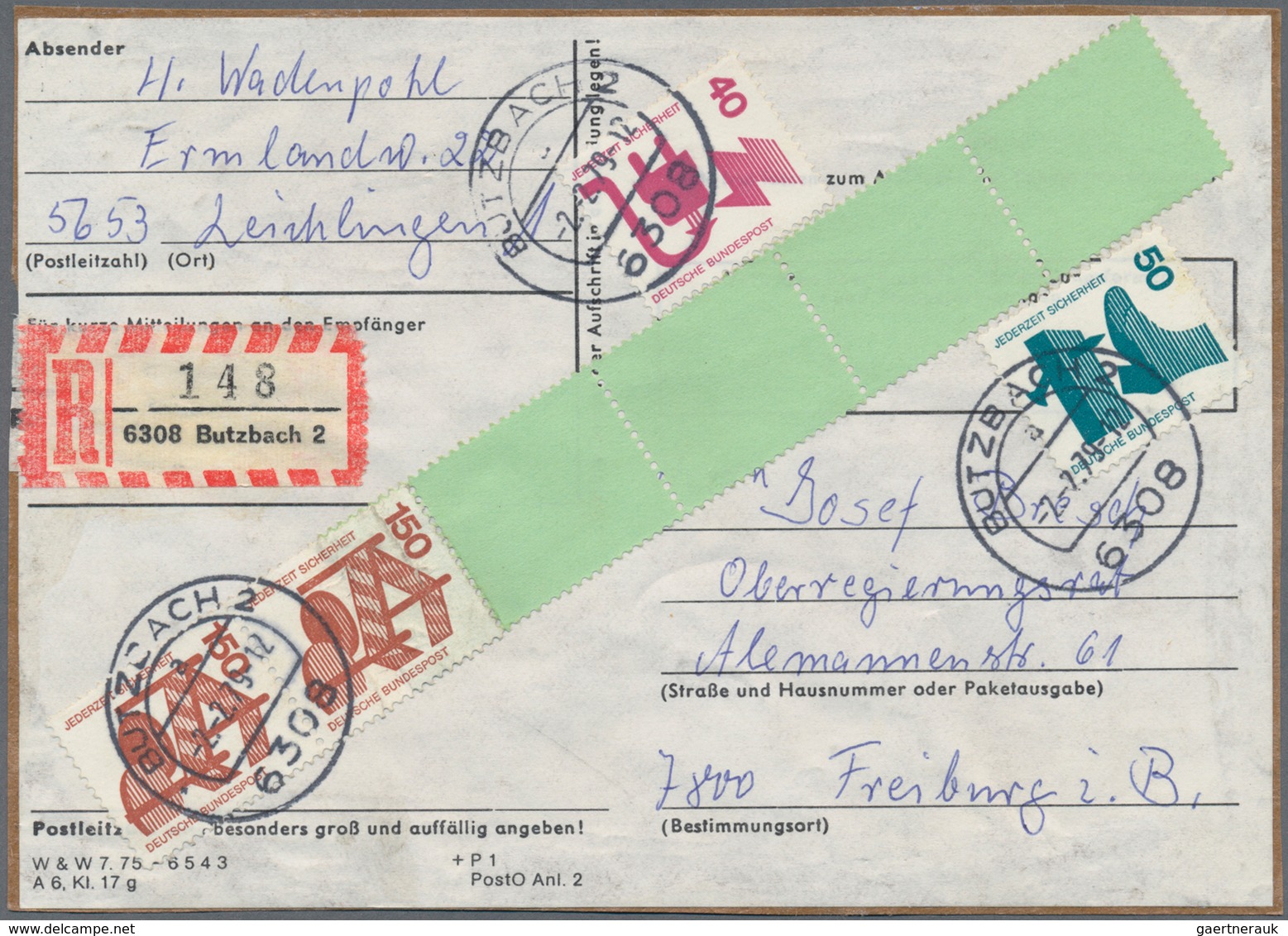 Bundesrepublik - Rollenmarken: 1967/1995, Vielseitige Partie Von Fast 200 Briefen Frankiert Mit Roll - Rollenmarken