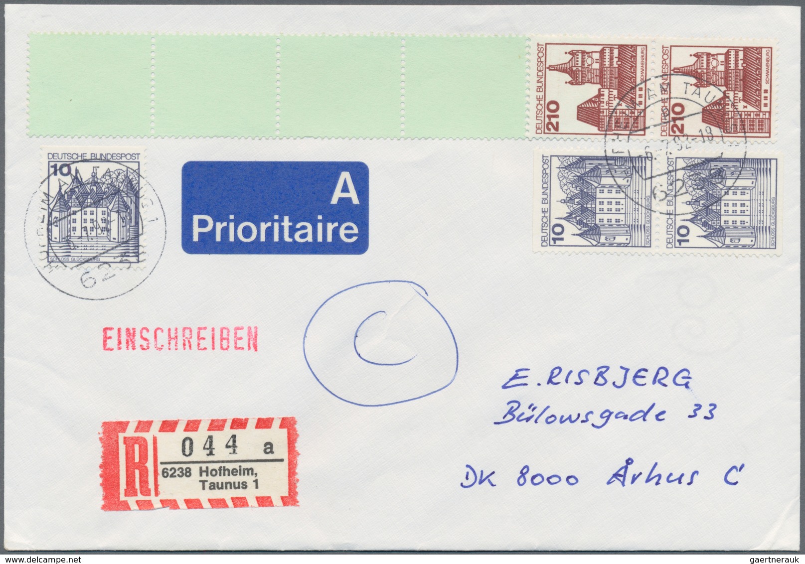 Bundesrepublik - Rollenmarken: 1967/1995, Vielseitige Partie Von Fast 200 Briefen Frankiert Mit Roll - Roulettes