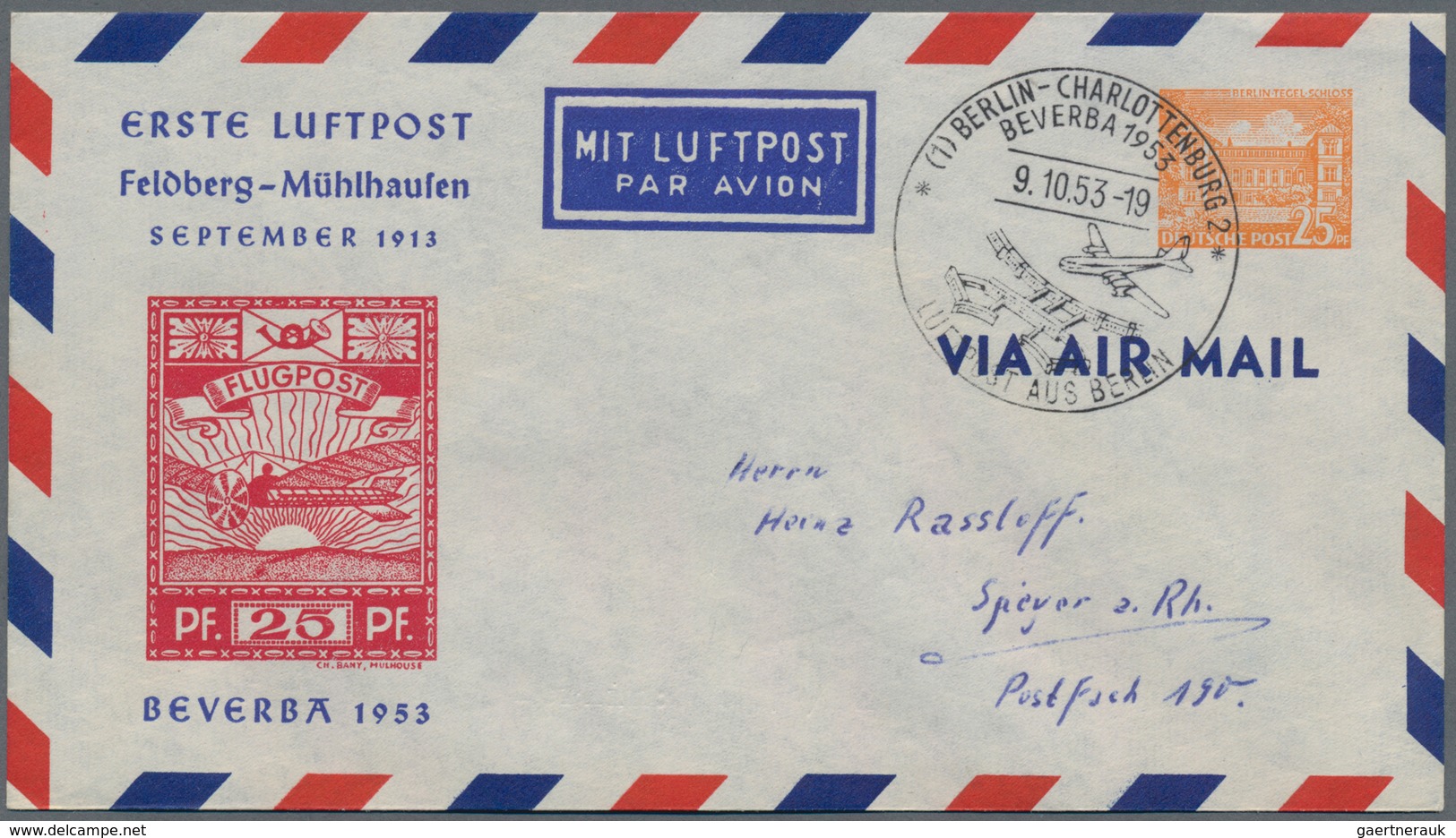 Bundesrepublik - Ganzsachen: 1953-1996, Bund/Berlin Tolle Partie Mit Rund 230 Zumeist Gebrauchten Pr - Other & Unclassified