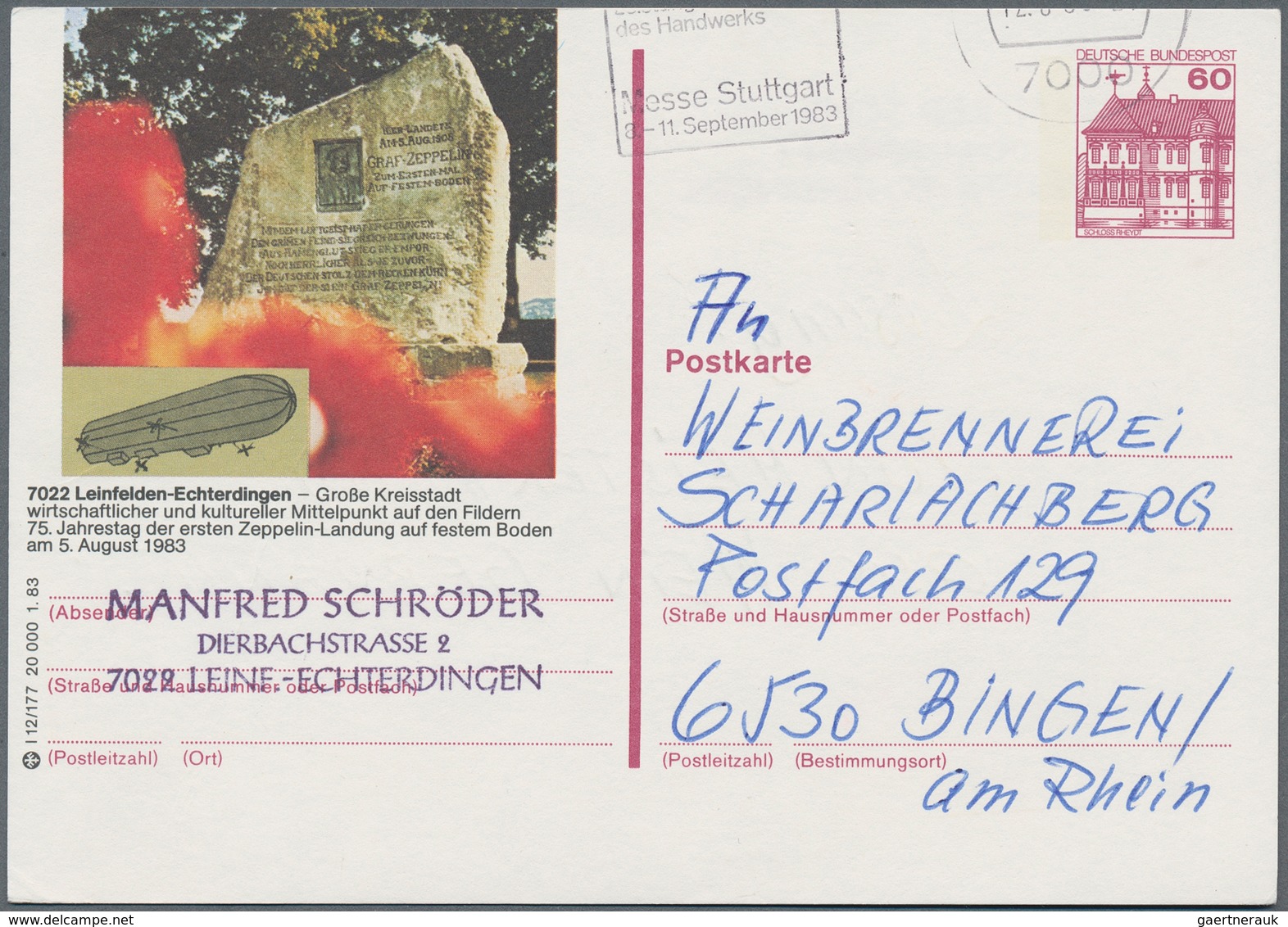 Bundesrepublik - Ganzsachen: 1975/88 Ca. 1.740 Bildpostkarten, Davon Ca. 500 Ungebraucht, Sehr Große - Sonstige & Ohne Zuordnung