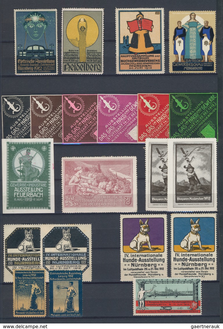 Vignetten: 1896/1959, DEUTSCHLAND, Reichhaltige Und Vielseitige Vignetten-Sammlung Mit Ca. 1.080 Stü - Vignetten (Erinnophilie)
