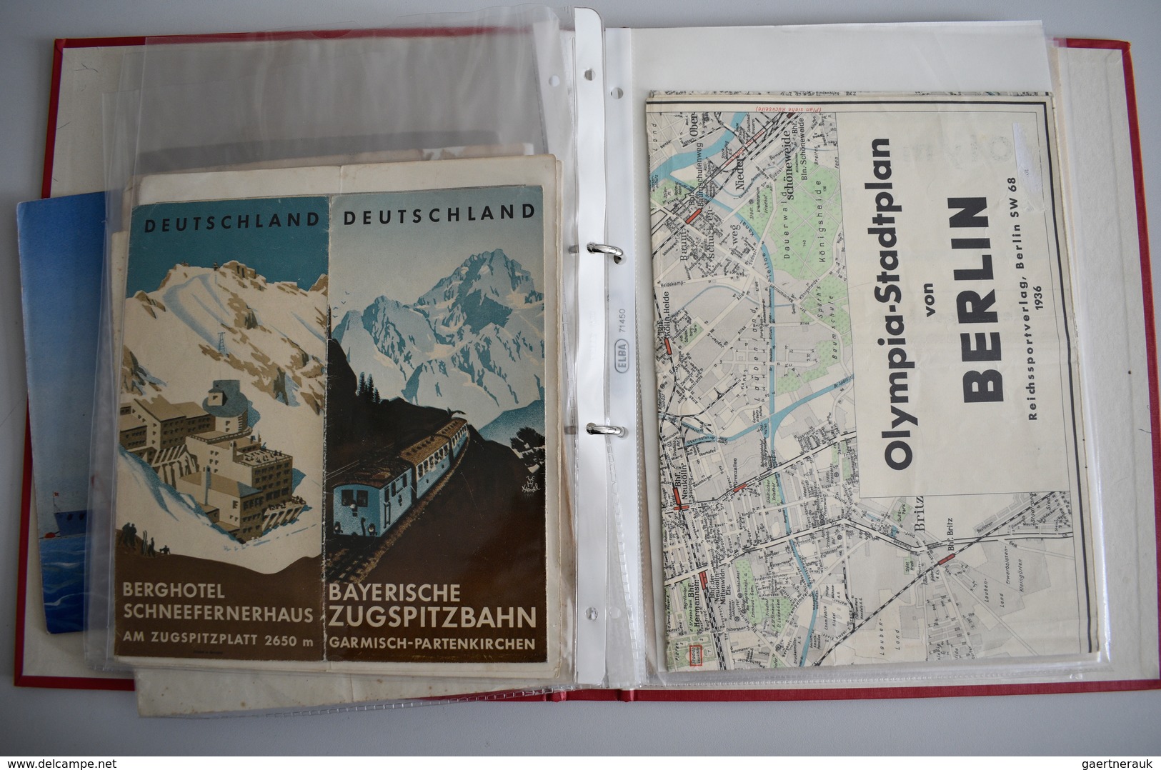 Varia (im Briefmarkenkatalog): Große Sammlung, Olympische Spiele 1936, als Highlight ein original Fa