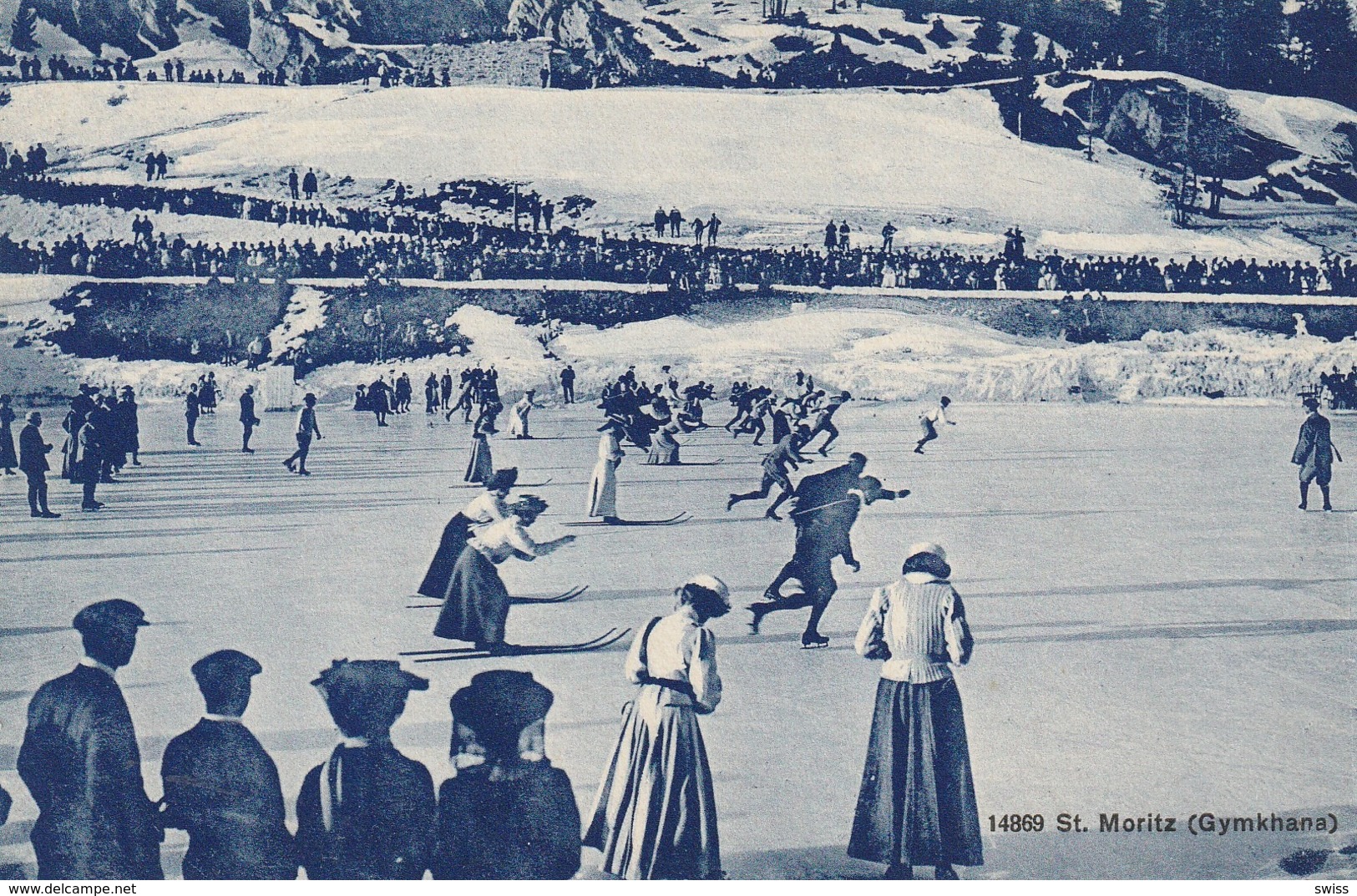 ST.MORITZ GYMKHANA,  EISBAHN. - Saint-Moritz