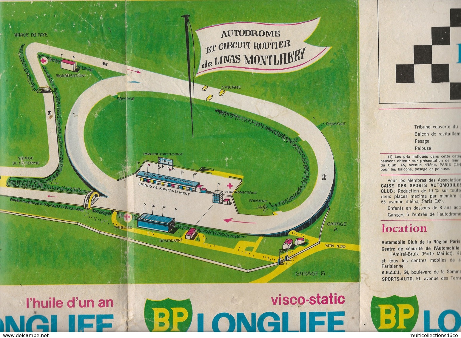 041019 - SPORT AUTOMOBILE - PROGRAMME GRANDS PRIX DE FRANCE LINAS MONTLHERY 1966 - Automobile - F1