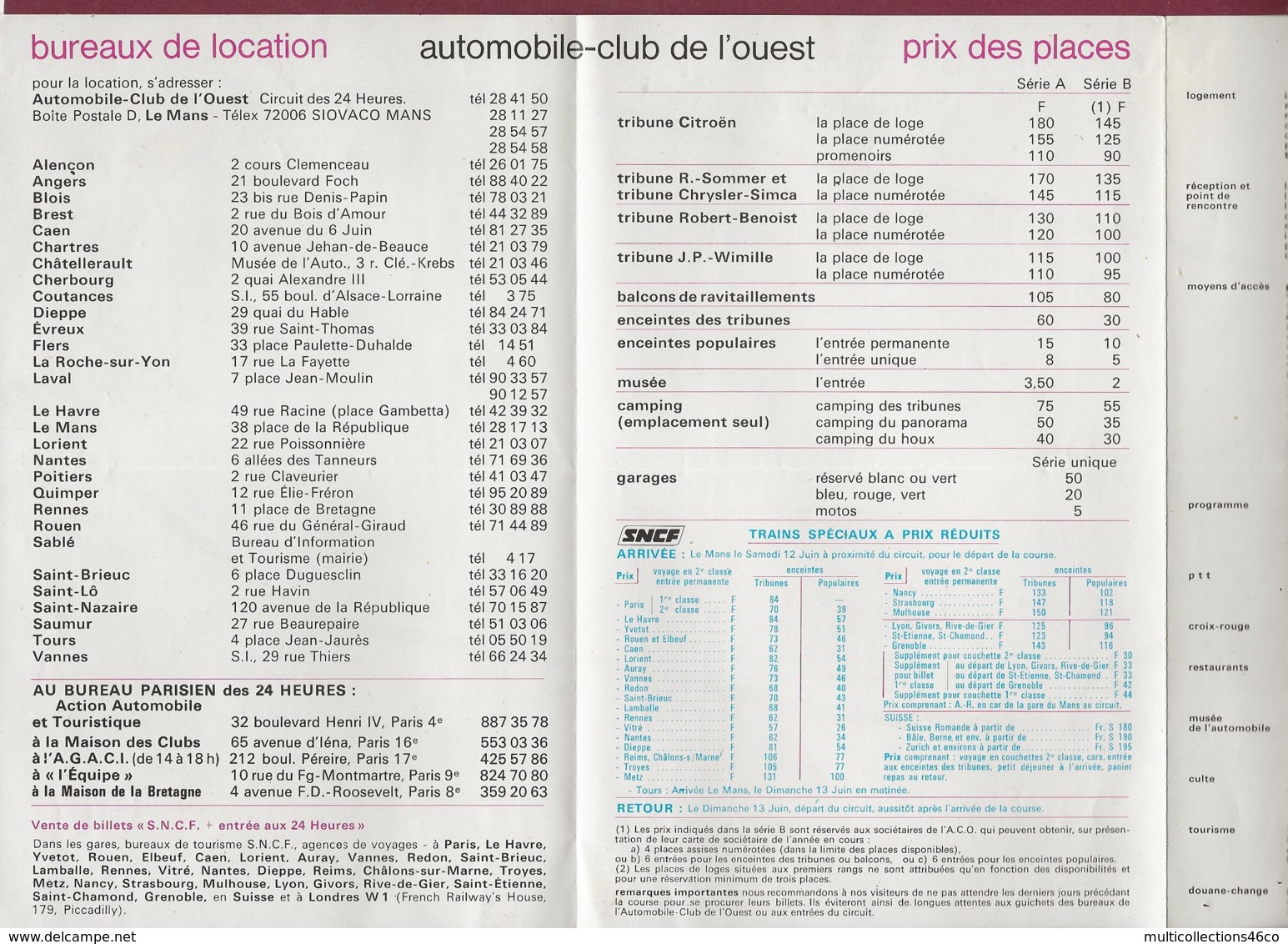 041019 - SPORT AUTOMOBILE - PROGRAMME 24 Heures DU MANS 1971 39e Grand Prix D'endurance - Car Racing - F1