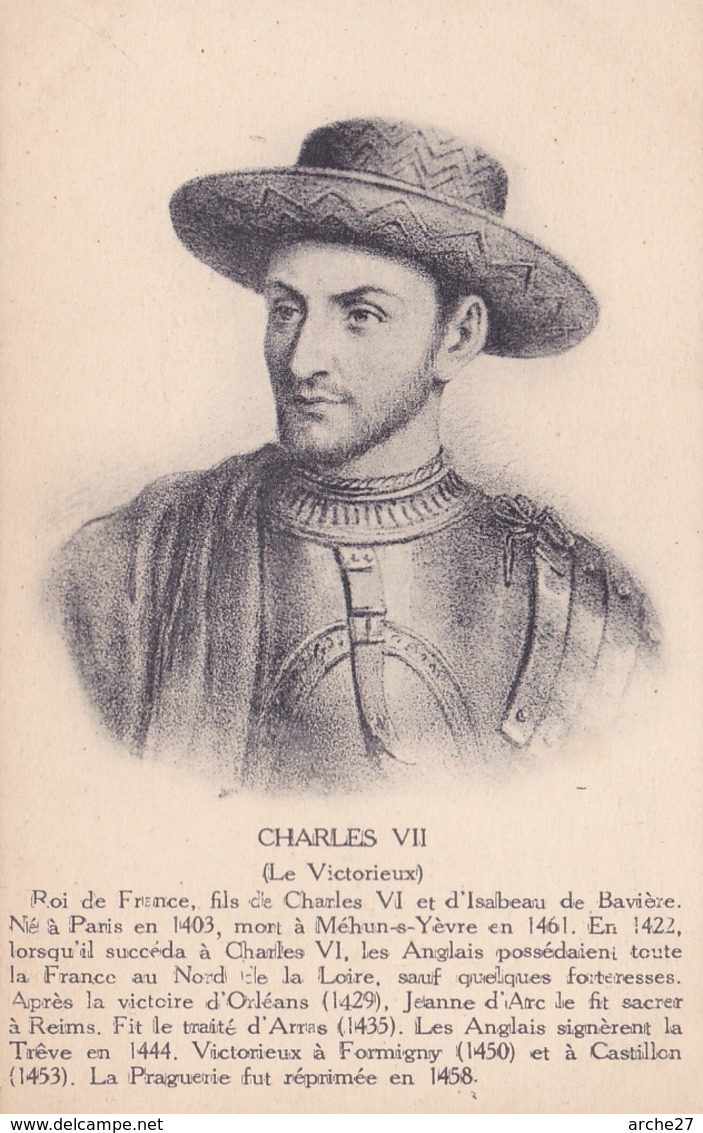 CPA - CHARLES VII - Roi De France - Le Victorieux - Histoire