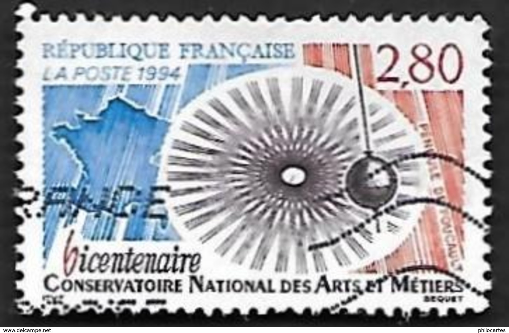 FRANCE  1994  -  Y&T  2904    -  Conservatoire Des Arts Et Métiers - Oblitéré - Usati