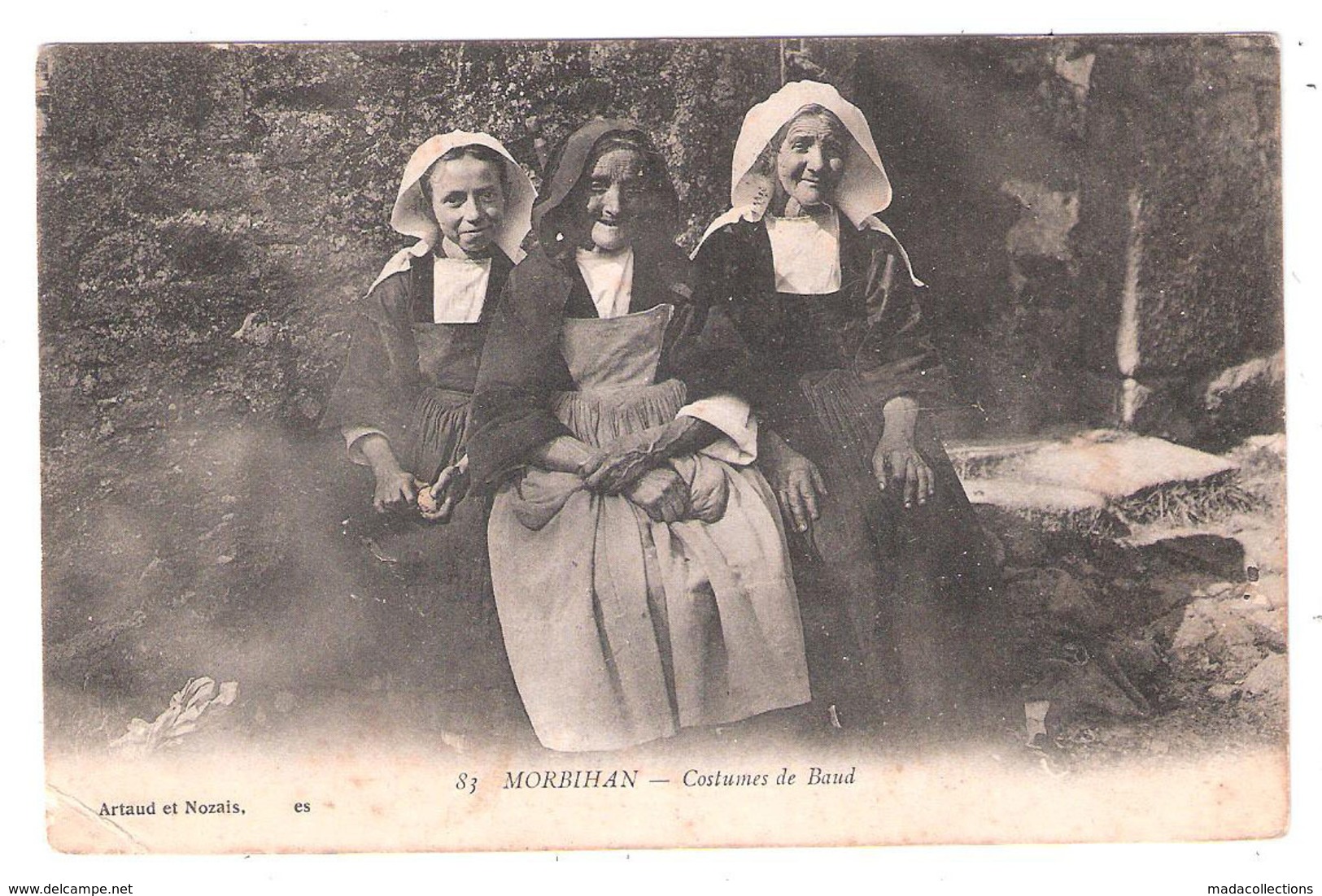 Baud (56 - Morbihan) Costumes De Baud - Tampon Hôpital De Complément 1916 - Militaria - Baud