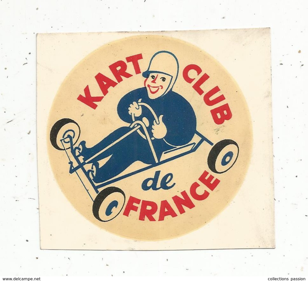 Autocollant ,KART CLUB DE FRANCE ,automobile - Adesivi