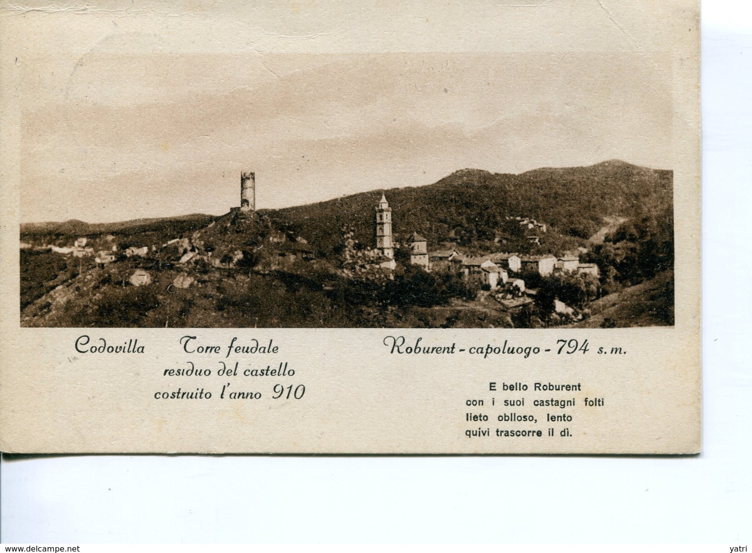 Roburent (1940) Torre Feudale - Cuneo