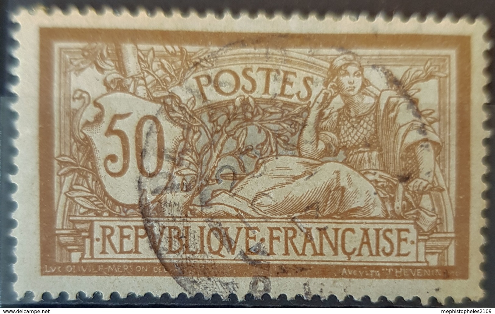 FRANCE 1900 - Canceled - YT 120 - Merson 50c - 1900-27 Merson