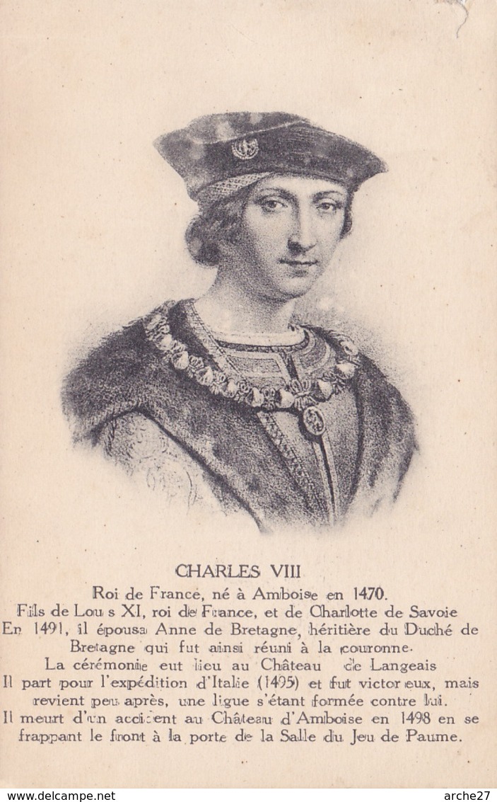 CPA - CHARLES VIII - Roi De France - Histoire