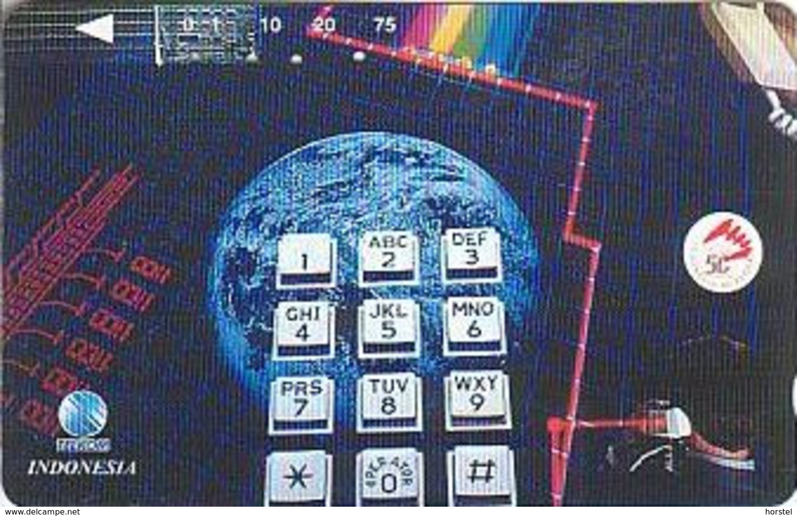 Indonesien - IND 414 - GLOBE AND TELEPHONE - FUTURE - 75 UNITS - Indonésie