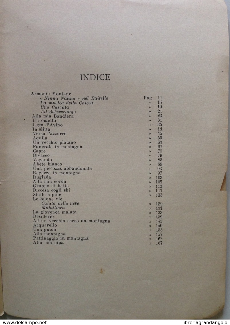 P Ghiringhelli Armonie Montane Poesie Aldo Mazza Pogliani Belloni Ed Milano 1911 - Non Classificati