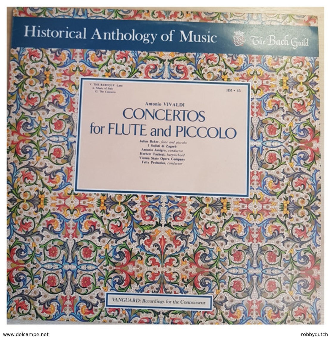 * LP *  VIVALDI: CONCERTOS FOR FLUTE AND PICCOLO (England 1976 EX!!!) - Klassiekers