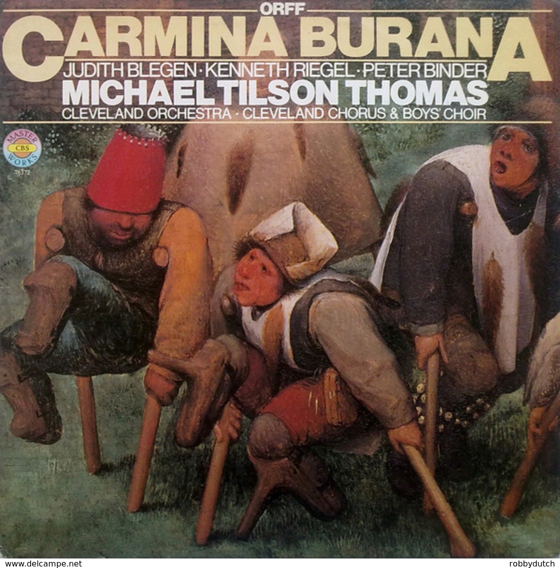 * LP *  ORFF: CARMINA BURANA - MICHAEL TILSON THOMAS / CLEVELAND ORCHESTRA (Germany 1974 EX!!) - Klassiekers