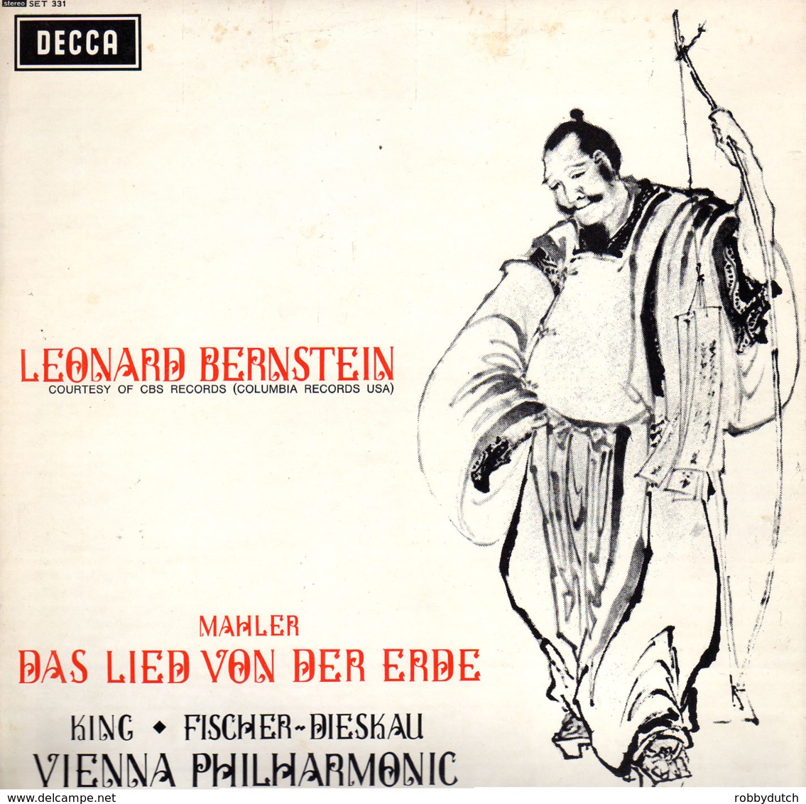 * LP *  MAHLER - DAS LIED VON DER ERDE - VIENNA PHILHARMONIC / LEONARD BERNSTEIN - Klassiekers