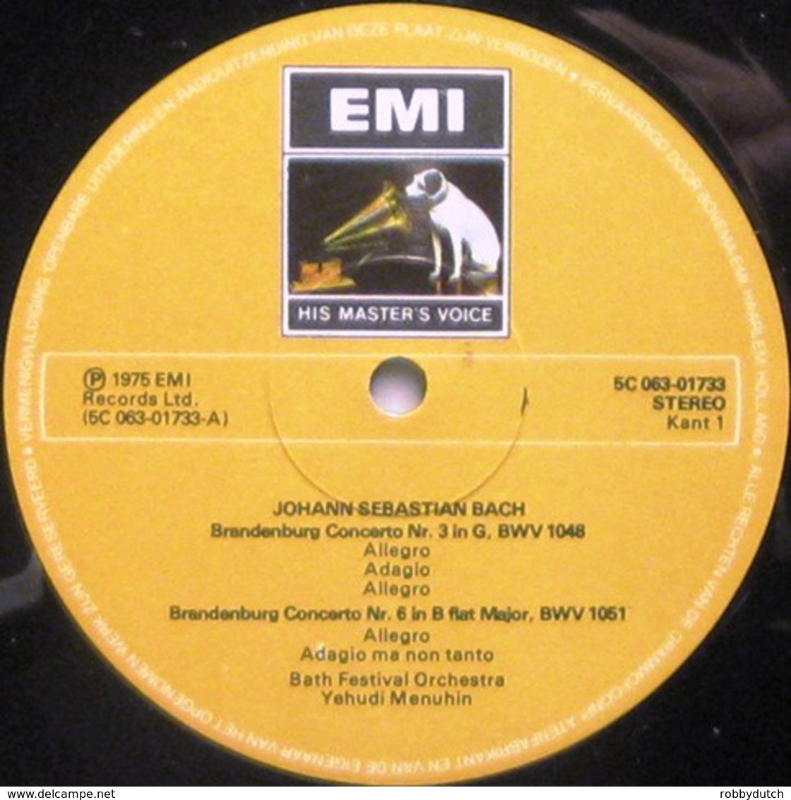 * LP *  BACH: BRANDENBURG CONCERTOS 3 & 6 / ORCHESTRAL SUITE Nr.2 - YEHUDI MENUHIN - Klassiekers