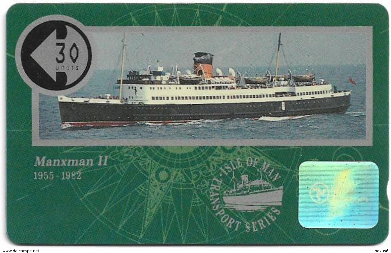 Isle Of Man - Ships - Manxman II - 10IOMB - 1991, 5.839ex, Used - Man (Isle Of)