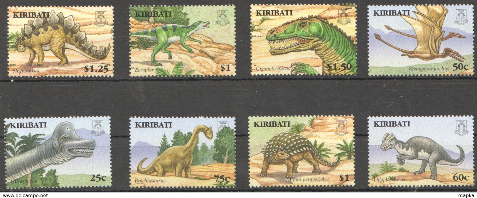 A471 KIRIBATI PREHISTORIC ANIMALS DINOSAURS #1009-16 1SET !!! MICHEL 11 EURO !!! MNH - Prehistóricos