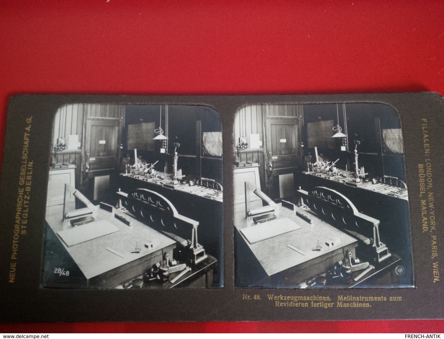 PHOTO STEREO WERKZEUGMASCHINEN PHOTOGRAPHE STEGLITZ BERLIN - Beroepen