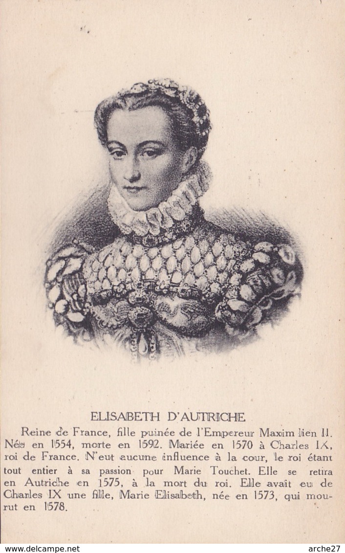 CPA - ELISABETH D'AUTRICHE - Histoire