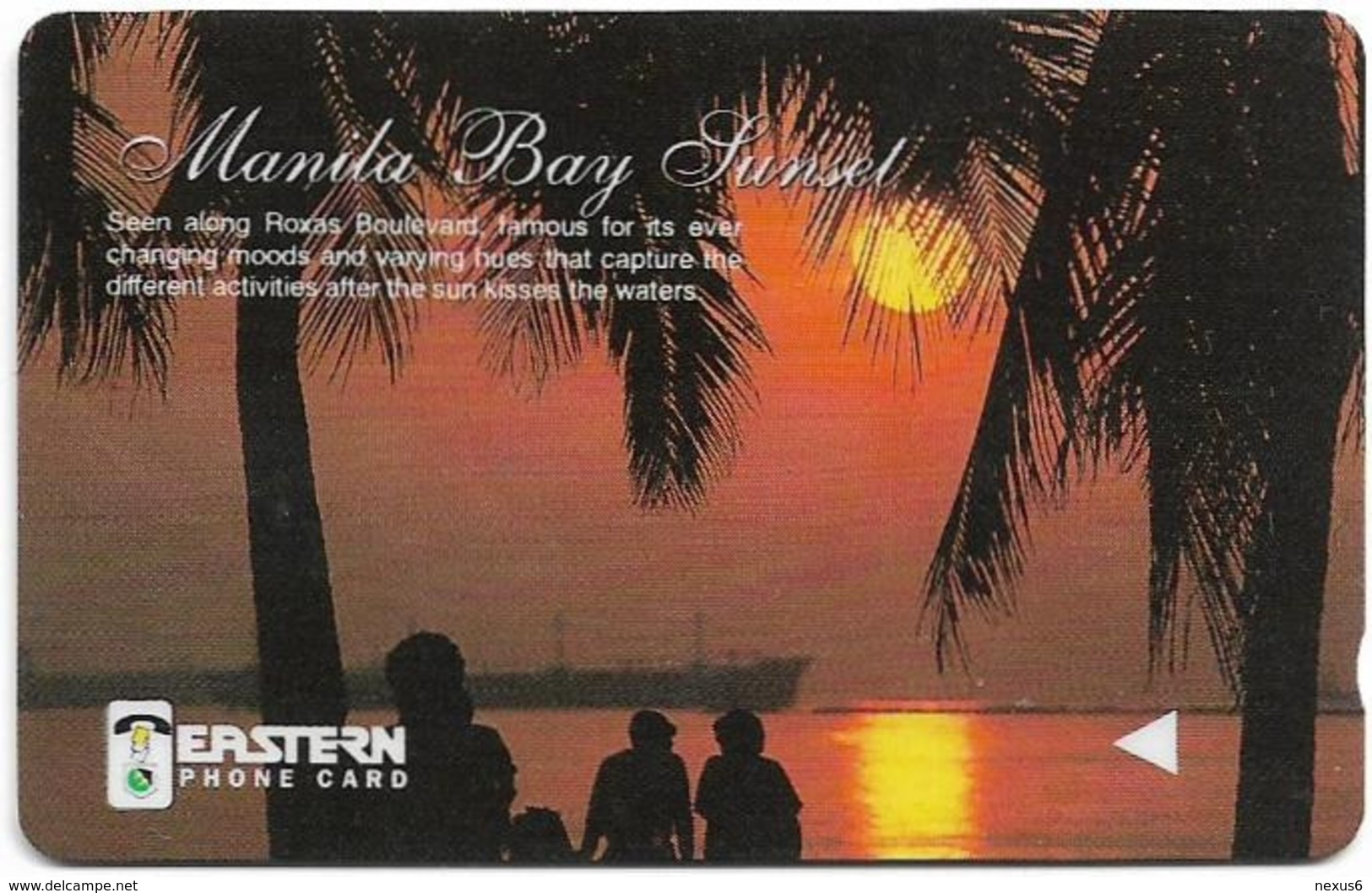 Philippines - Eastern Telecoms (GPT) - Manila Bay Sunset - 242PETA - 9.000ex, Used - Filippine