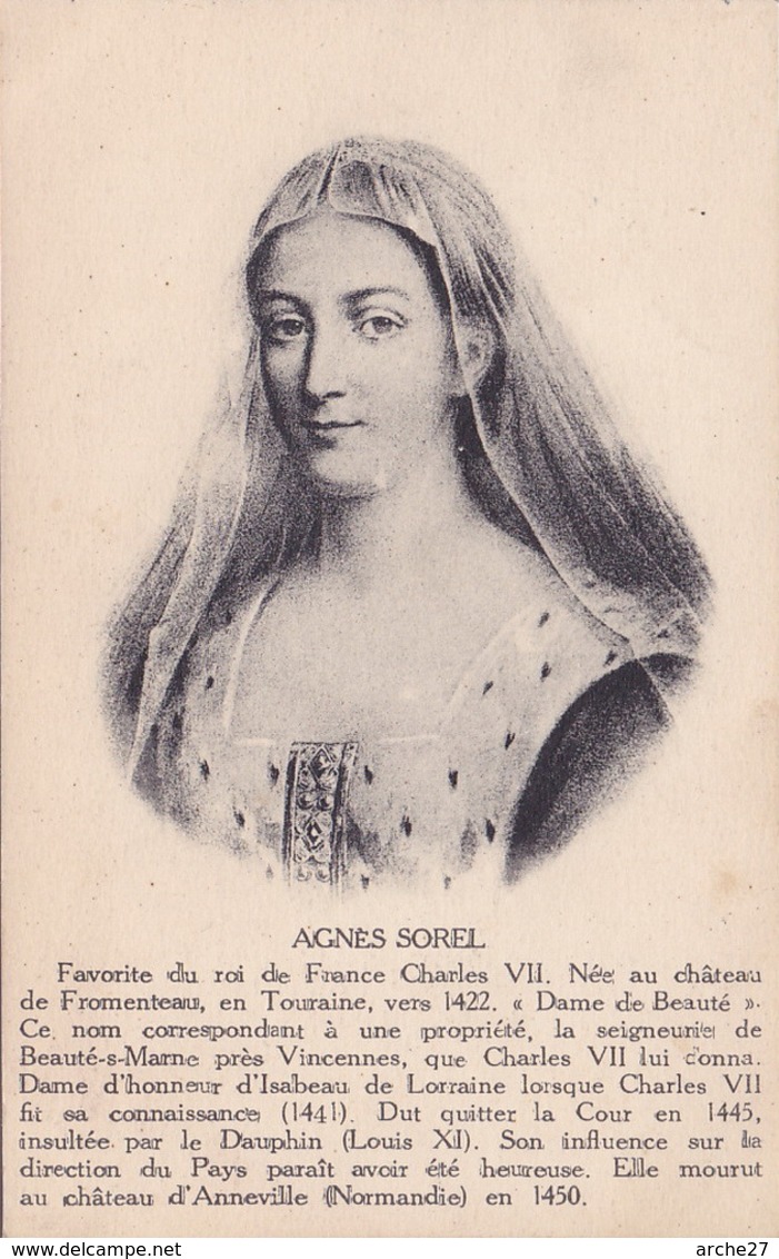 CPA - AGNES SOREL - Histoire