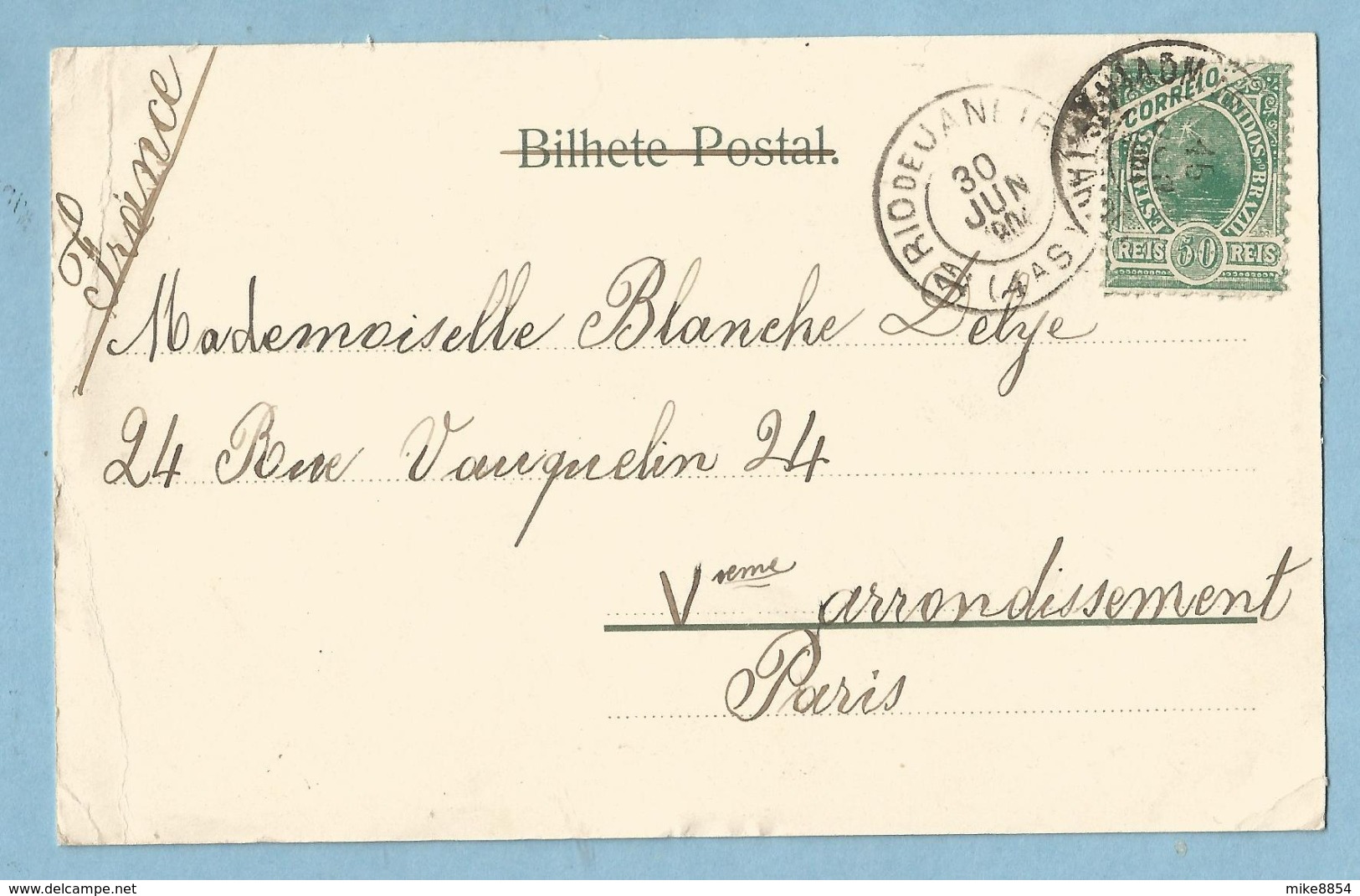 BA0299  CPA   Bilhete Postal  Brazil  PORTO ALEGRE  -  Rua Duque De Caxias  1904   ++++++++ - Porto Alegre