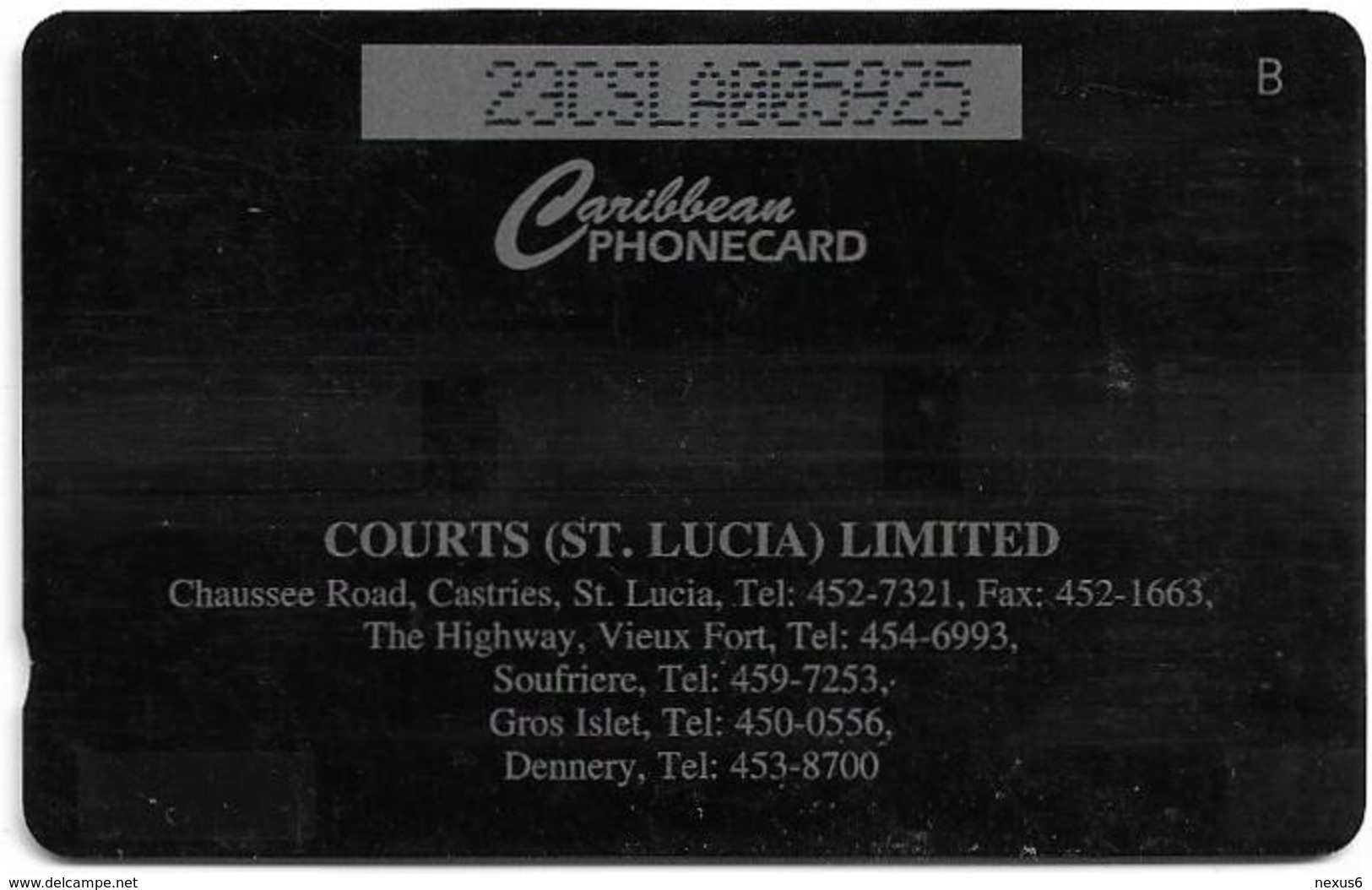 St. Lucia - Courts Money Motors - 23CSLA - 1995, 9.900ex, Used - Sainte Lucie