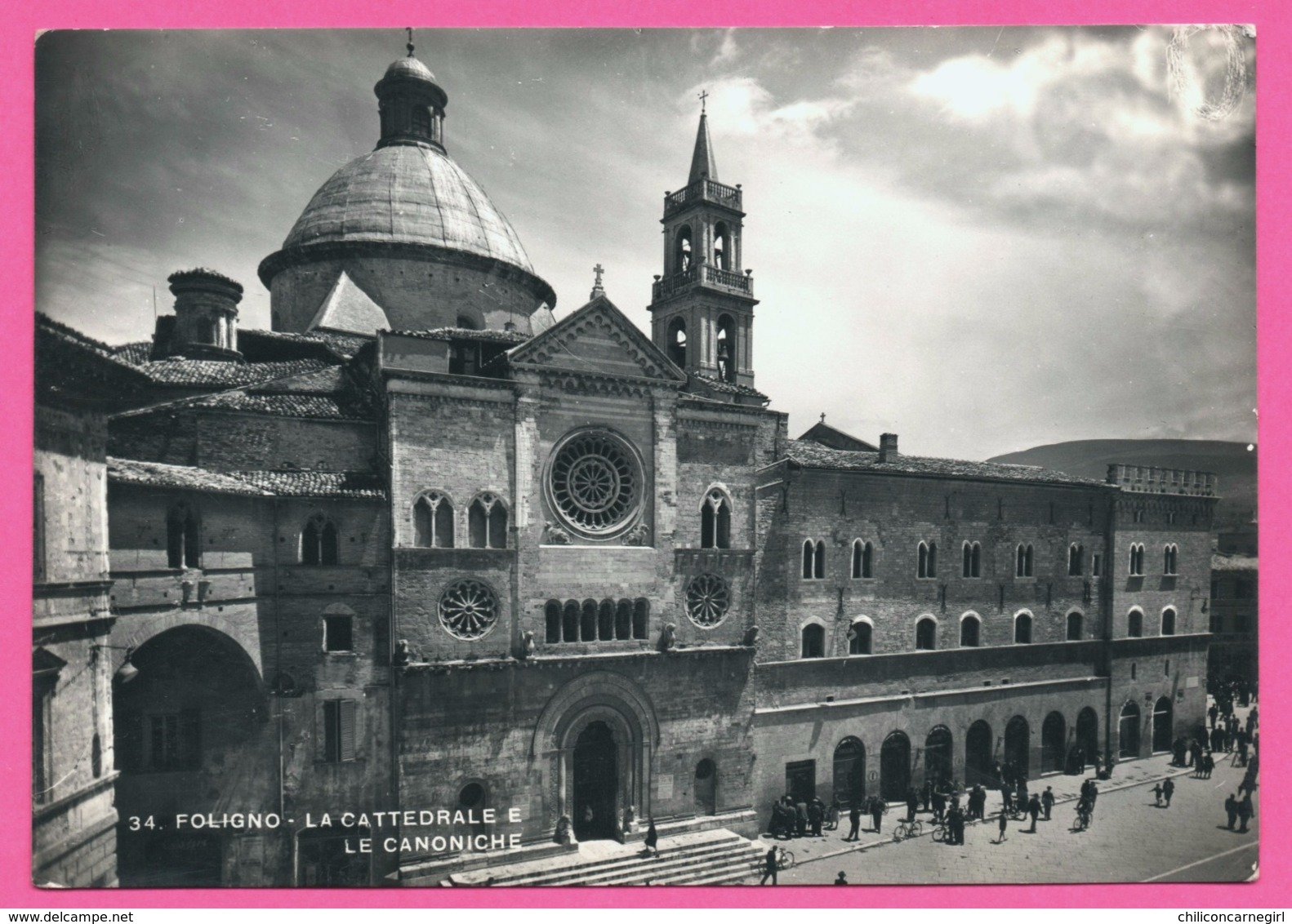 Foligno - La Cattedrale E Le Canoniche - La Cathédrale Et Les Chanoines - Animée - Foto Edizioni ANGELI TERNI - Foligno