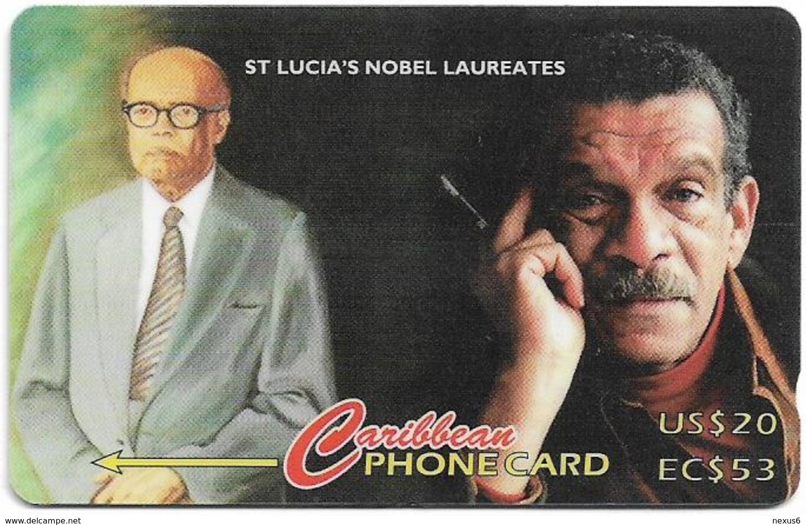 St. Lucia - St Lucia's Nobel Laureates - 233CSLA - 1995, 10.000ex, Used - St. Lucia