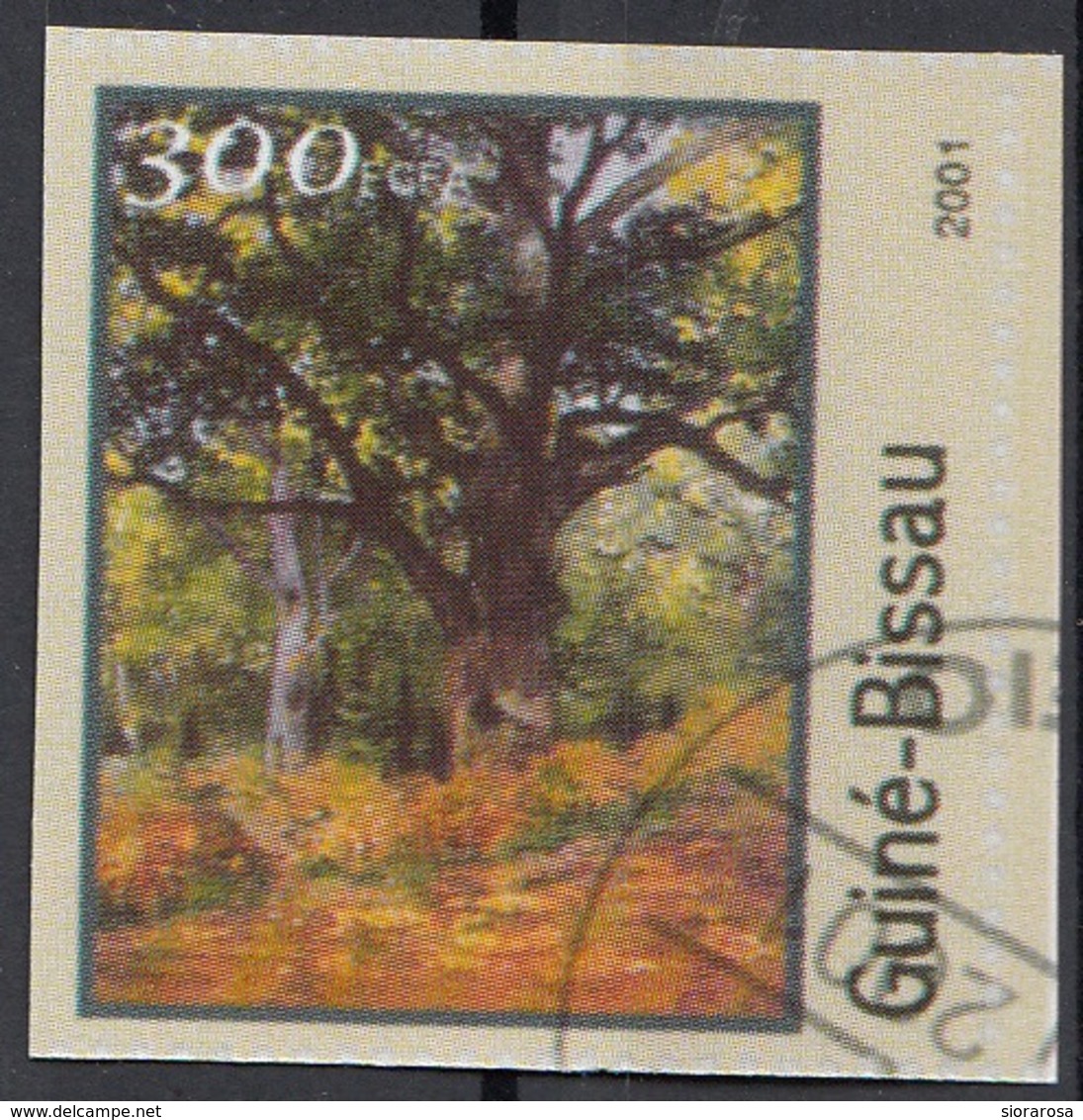 Guinea Bissau 2001 Mi. 1214B "Alberi" Quadro Dipinto Da C. Monet Impressionismo  Paintings Used Imperf. - Guinea-Bissau