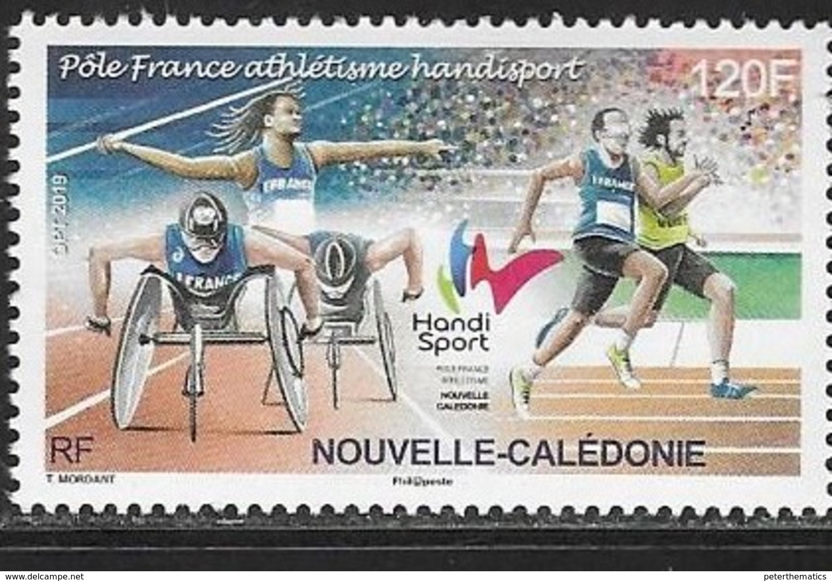 NEW CALEDONIA,  2019, MNH,  SPORTS, TRACK, SPECIAL GAMES FOR HANDICAPPED,1v - Other & Unclassified