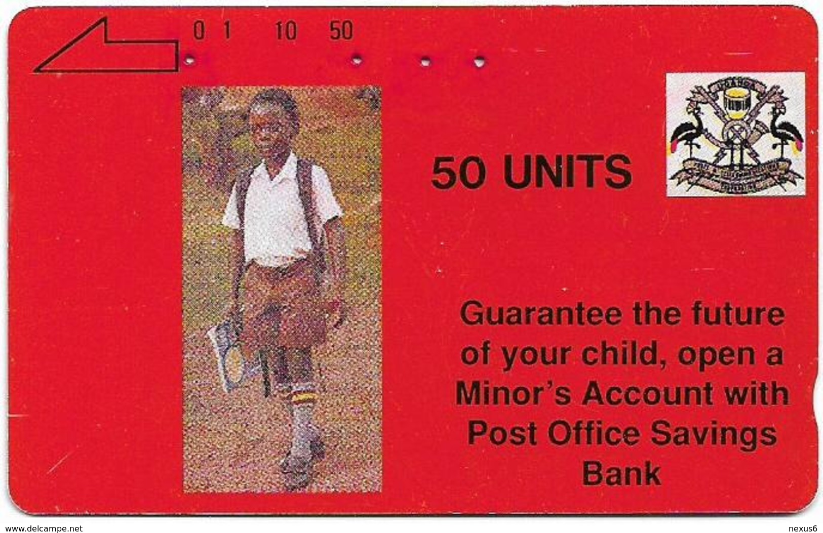 Uganda - UPTC (Tamura) - P. O. Savings Bank, 50U, 1992, Used - Uganda