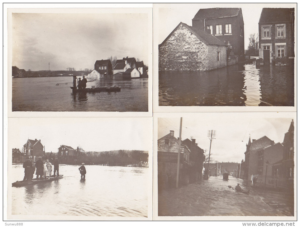 Wandre - 5 Photos - Inondations De La Meuse 1926(animation) - Autres & Non Classés