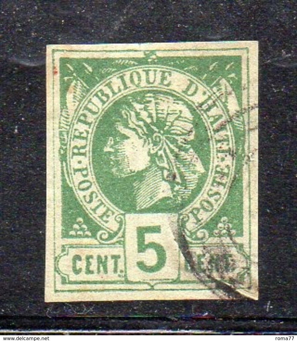 APR2930 - HAITI 1881 , Yvert N. 4  Usato  (2380A) - Haïti