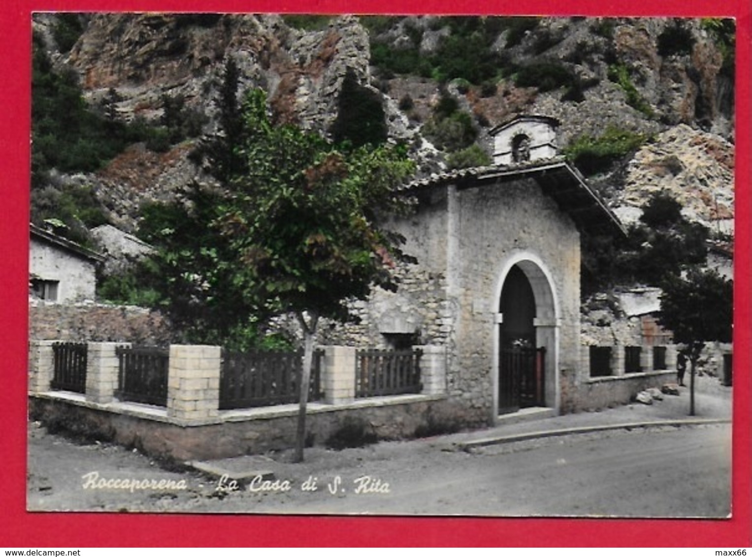 CARTOLINA VG ITALIA - ROCCAPORENA (PG) - La Casa Di S. Rita - 10 X 15 - 1963 - Holy Places