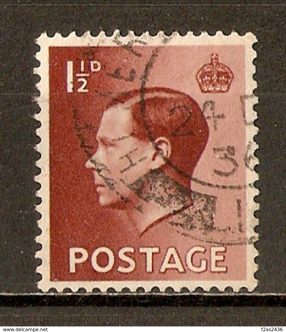 1936 - Edouard VIII - 1½ P. Brun-rouge - Filigrane J - N°207 - Used Stamps