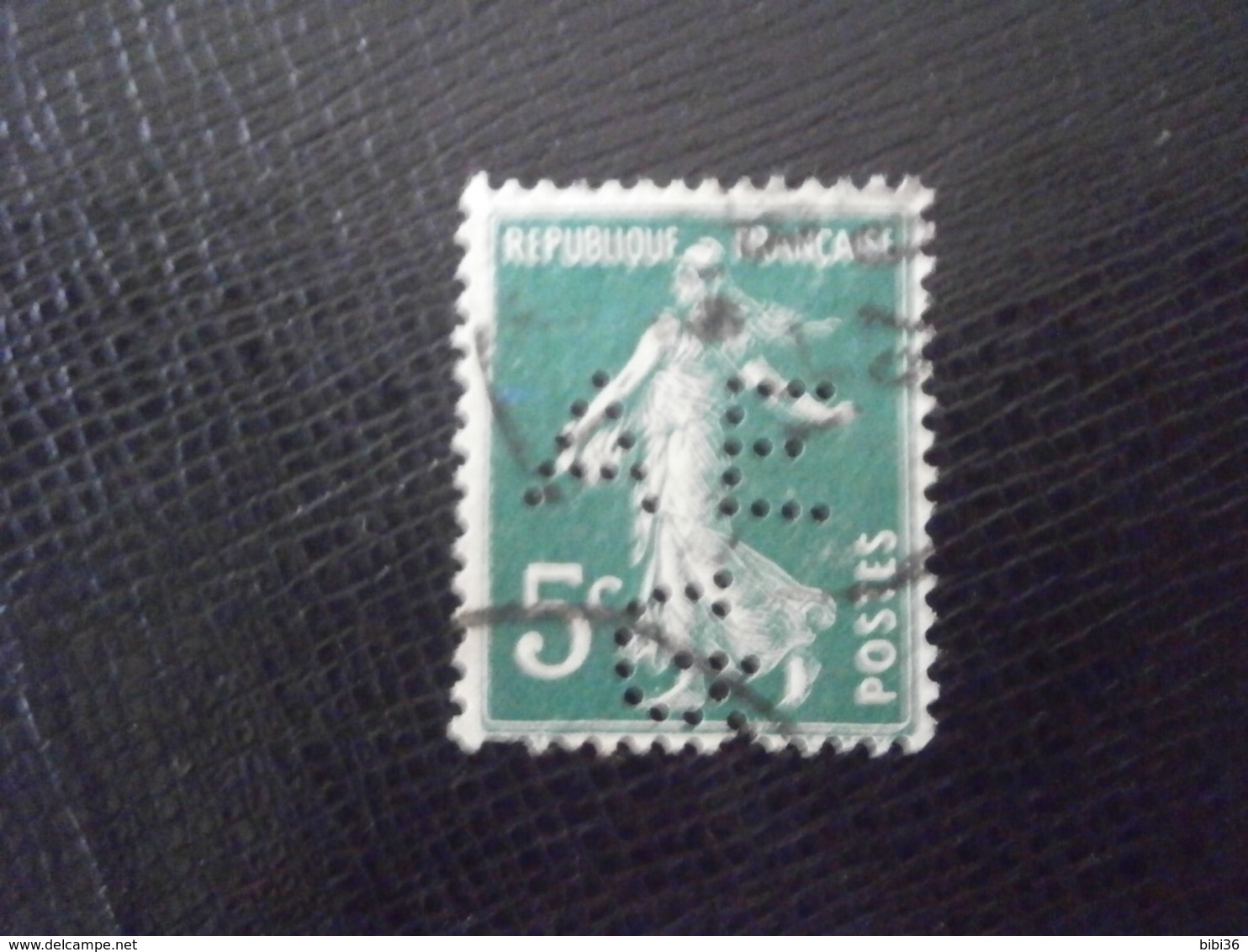 FRANCE TIMBRE SEMEUSE 137 AEG 67 PERFORE PERFORES PERFIN PERFINS PERFO PERFORATION PERFORIERT LOCHUNG PERFORATI - Autres & Non Classés