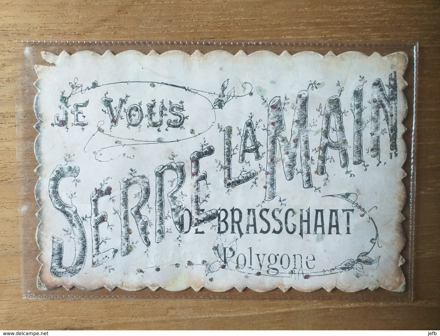 Je Vous Serre La Main De Brasschaat Polygone - Schooten 1908 - Brasschaat