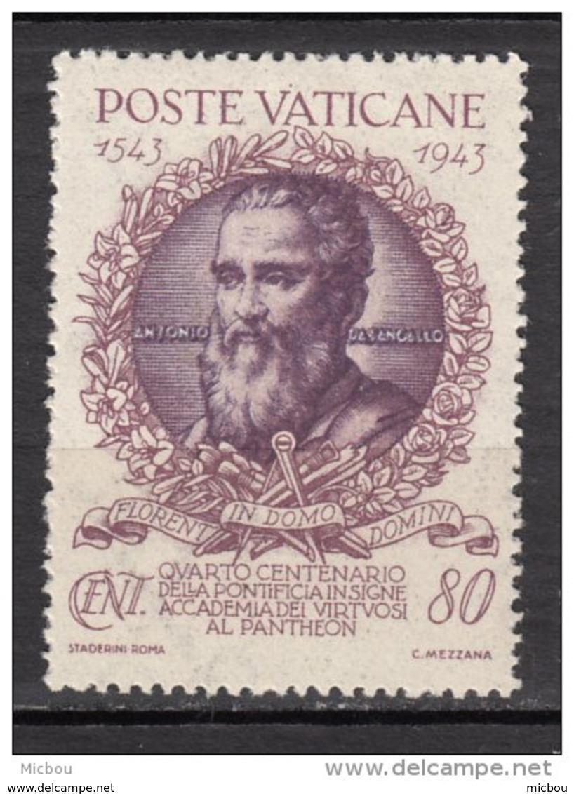 ##16, Vatican, Antonio Sangallo, Architecte, Architecture, Architect, Barbe - Used Stamps