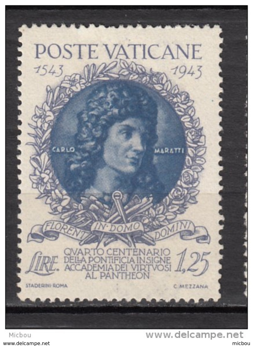 ##16, Vatican, Carlo Maratta, Carlo Maratti, Peintre, Painter, Art, Painting, Peinture, Perruque, Wig, Rose - Used Stamps