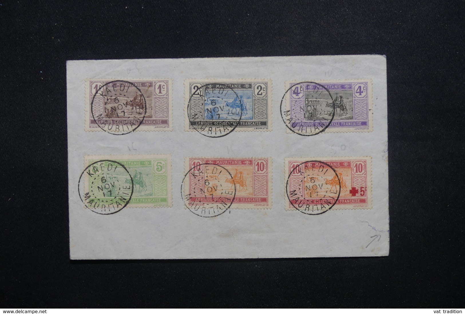 MAURITANIE - Oblitération De Kaedi Sur Enveloppe En 1917 - L 42823 - Lettres & Documents