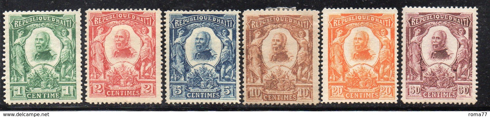 APR2946 - HAITI 1904 , Yvert N. 84/89  * Linguella  (2380A) - Haiti