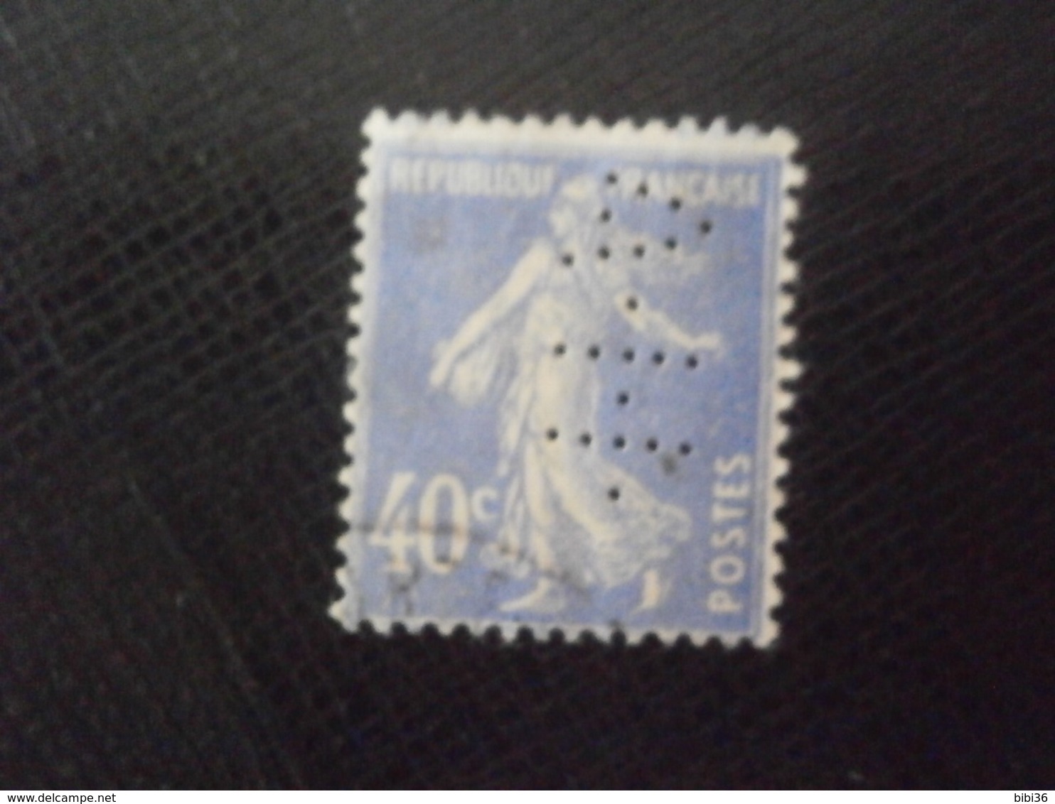 FRANCE TIMBRE SEMEUSE 237 AH107 PERFORE PERFORES PERFIN PERFINS PERFO PERFORATION PERFORIERT LOCHUNG PERFORATI - Autres & Non Classés