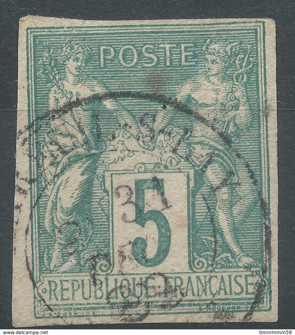 Lot N°51260  N°75 Non Dentelé, Oblit Cachet à Date De MAREUIL-S-LAY, Vendee 79 - 1876-1898 Sage (Type II)