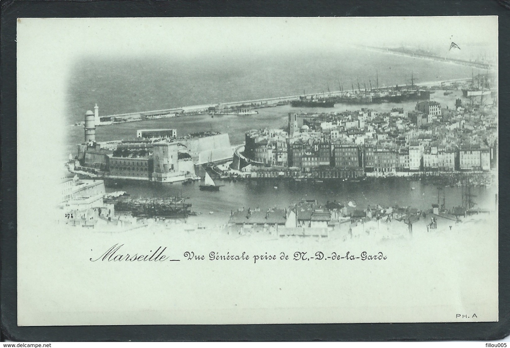 13 MARSEILLE ( BOUCHES- DU- RHÔNE)....PRECURSEUR..VUE GENERALE... PRISE DE N. D. DE LA GARDE...C3275 - Non Classés