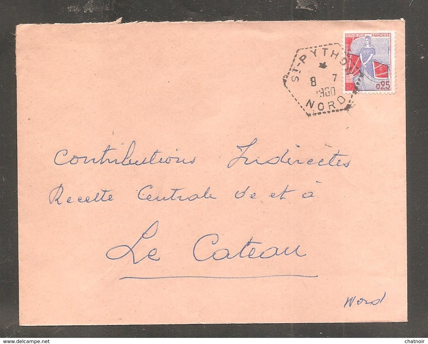 Enveloppe De  ST  PYTHON    NORD  1960 - Storia Postale