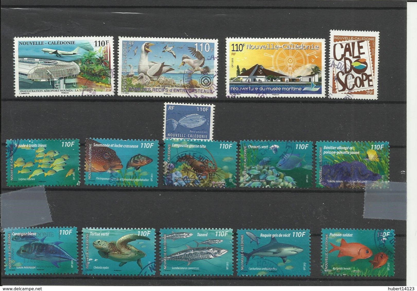 Nouvelle Calédonie Année 2013 Lot De 15 Timbres Oblitérés - Usados